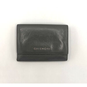 Authentic Givenchy Trifold Wallet - Grey Tumbled Leather